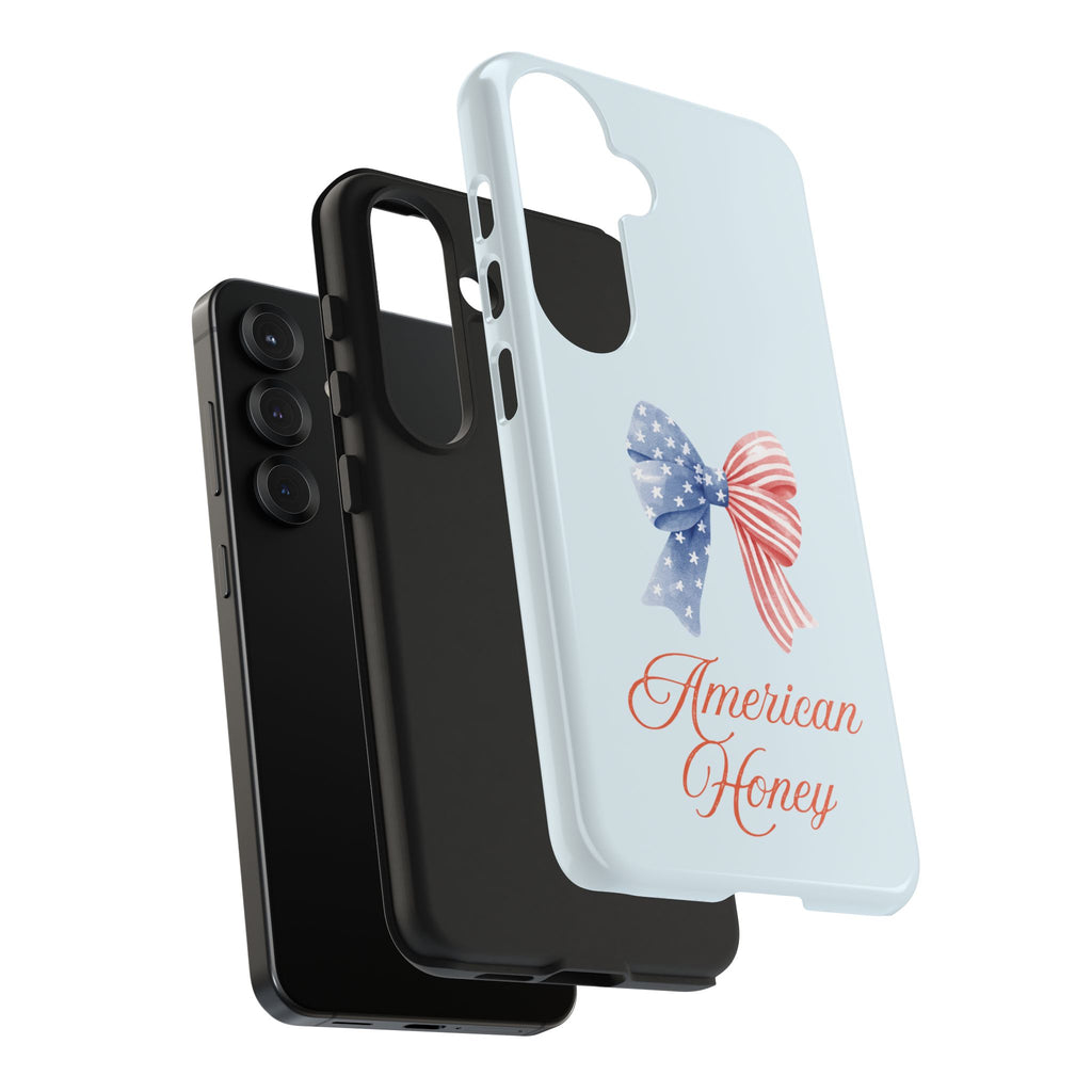 Phone Case — "American Honey" Patriotic Bow Tough Protective Case