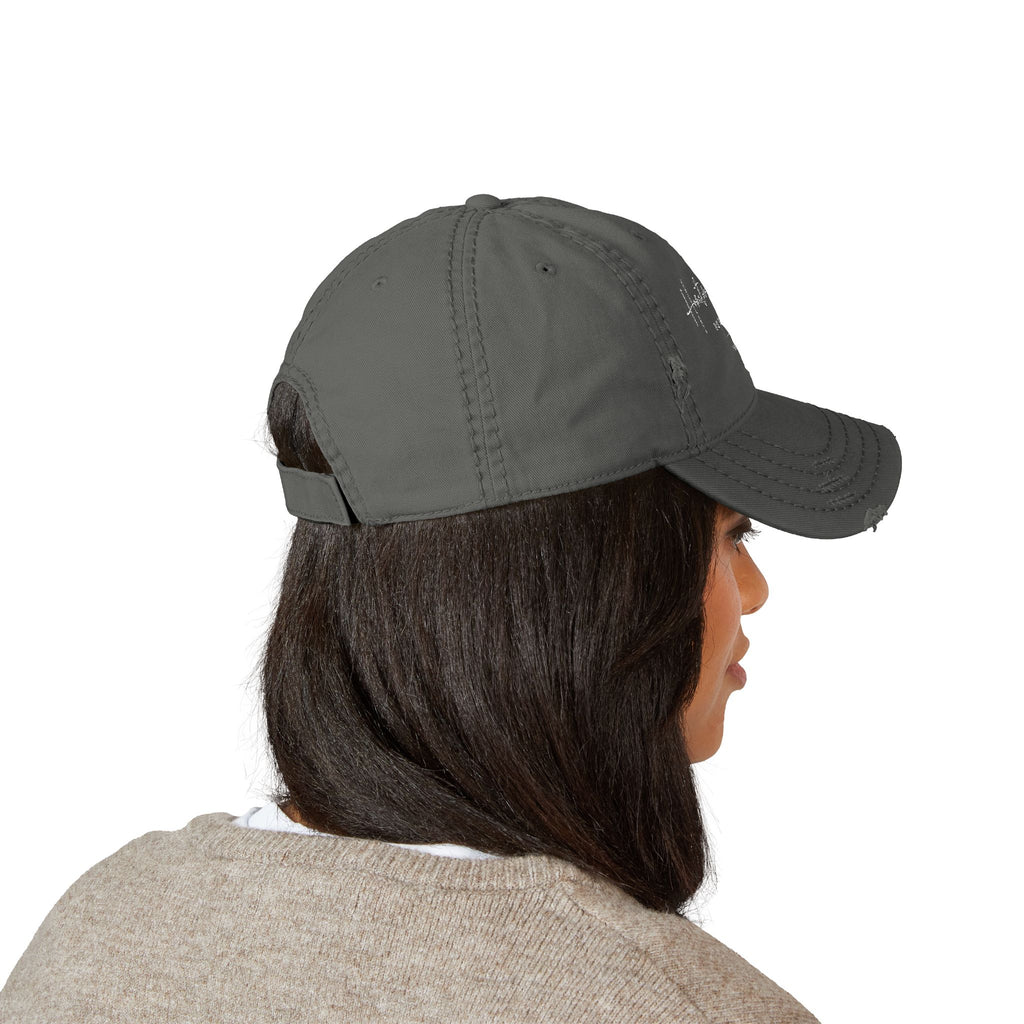 Embroidered Hometown Honey distressed hat