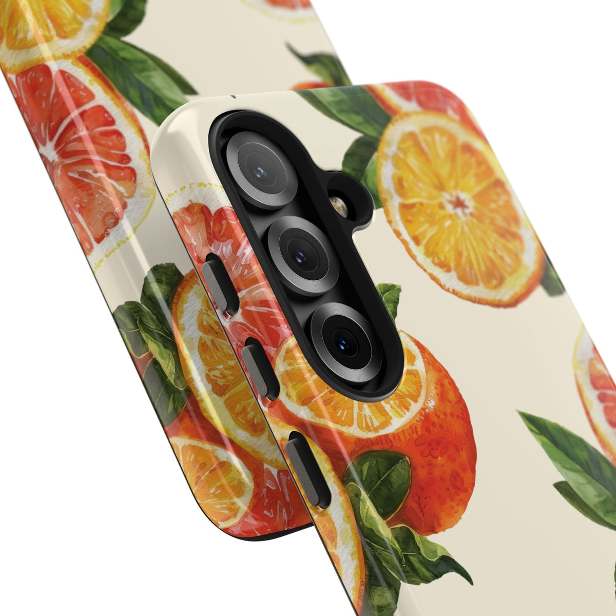 Citrus Squeeze Tough Phone Case — Watercolor Orange & Grapefruit Protective Cover