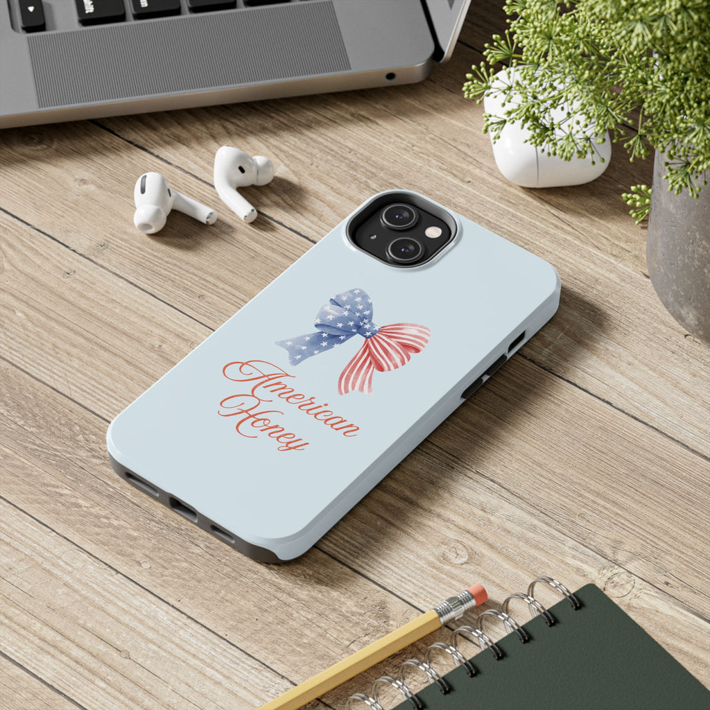 Phone Case — "American Honey" Patriotic Bow Tough Protective Case