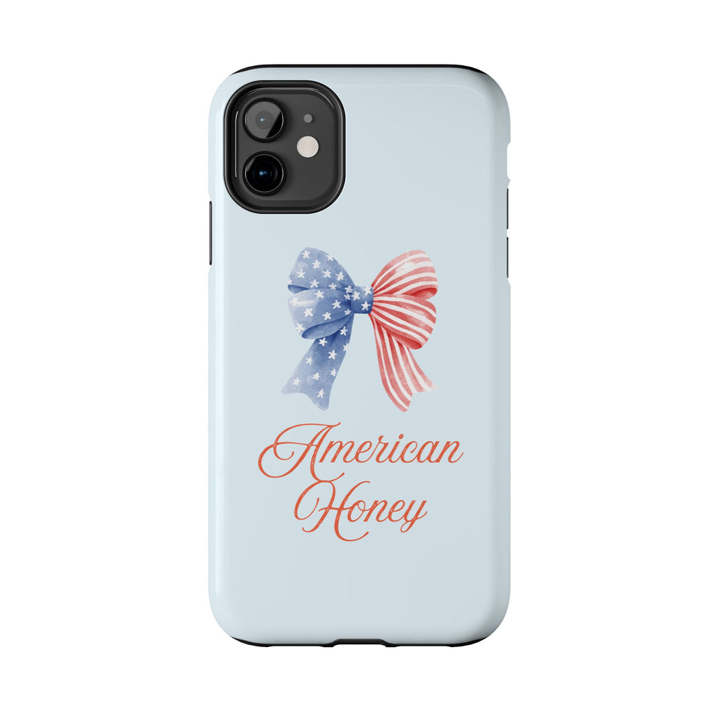 Phone Case — "American Honey" Patriotic Bow Tough Protective Case