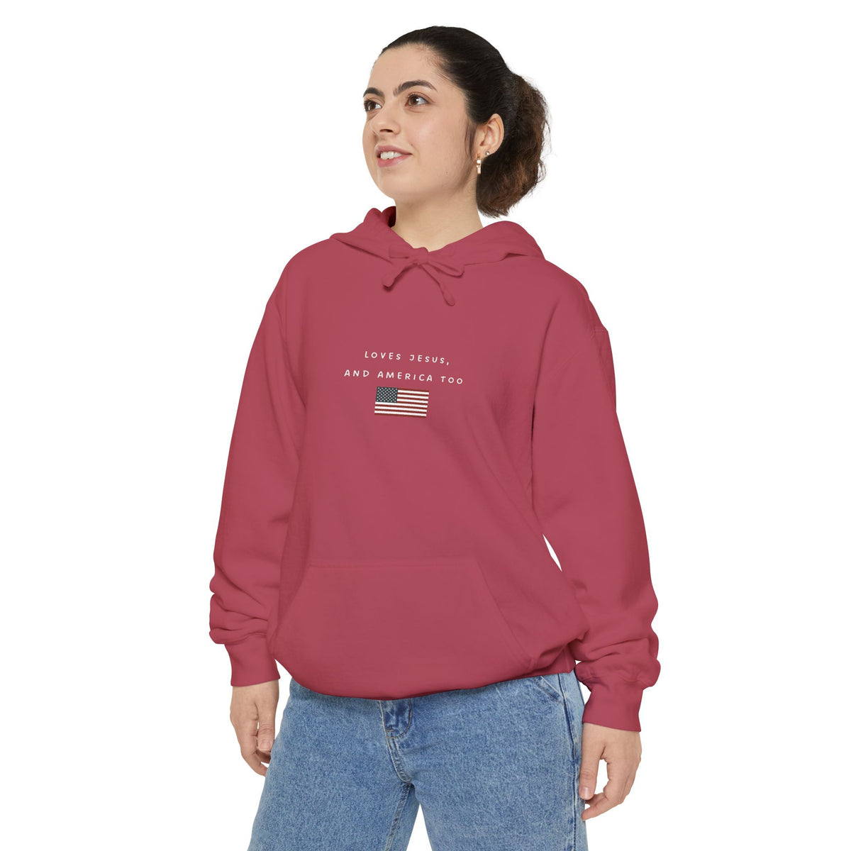 Loves Jesus and America Too Hoodie