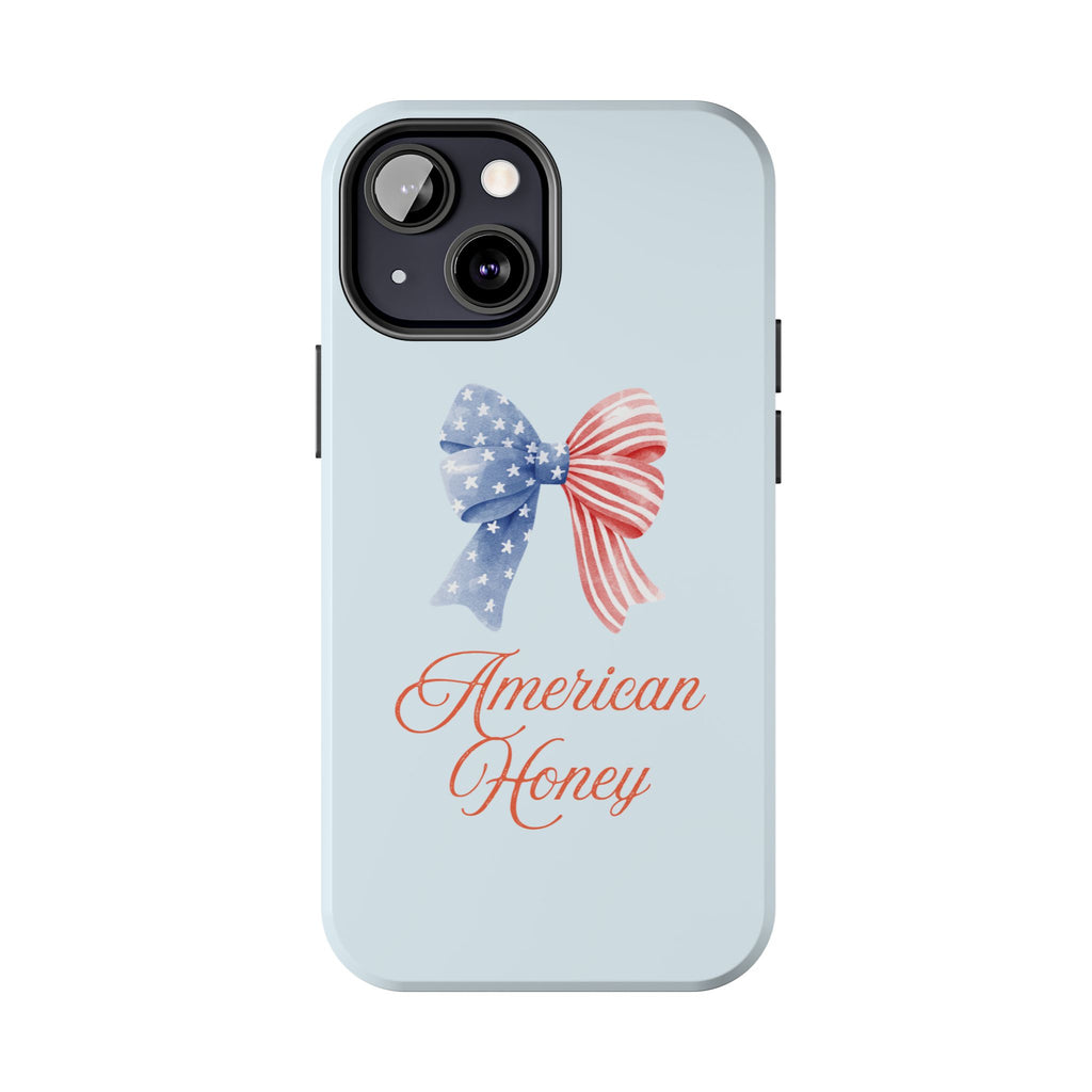 Phone Case — "American Honey" Patriotic Bow Tough Protective Case