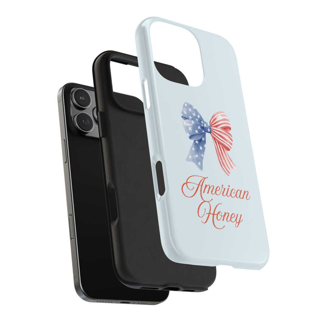 Phone Case — "American Honey" Patriotic Bow Tough Protective Case