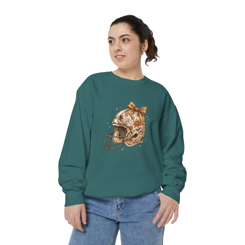 Vintage Floral Football Helmet Crewneck