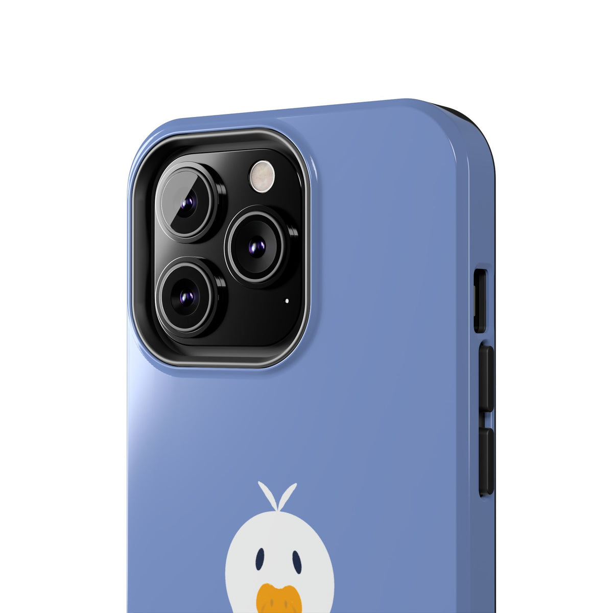Goofy Goose Tough Phone Case — Cute Minimalist Duck Design on Blue