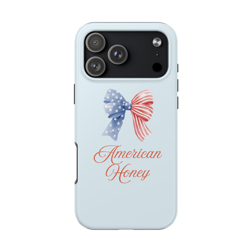 Phone Case — "American Honey" Patriotic Bow Tough Protective Case