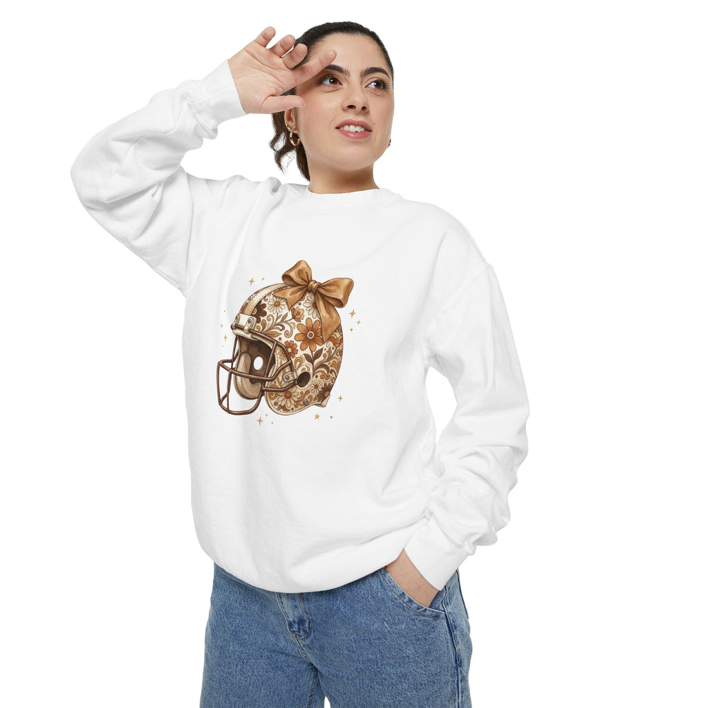 Vintage Floral Football Helmet Crewneck