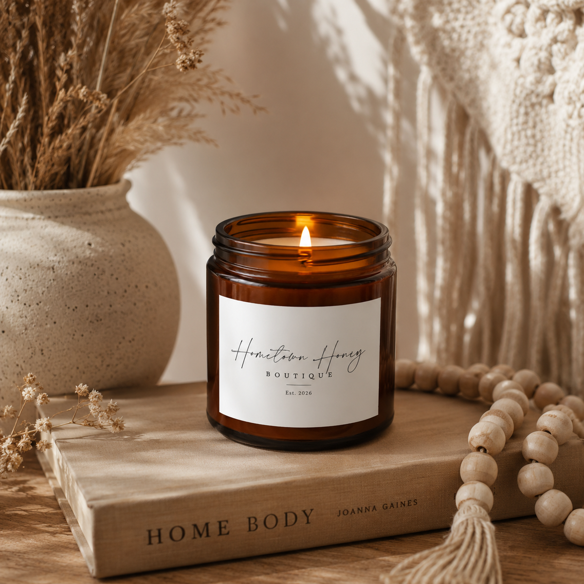Hometown Honey Scented Soy Candle