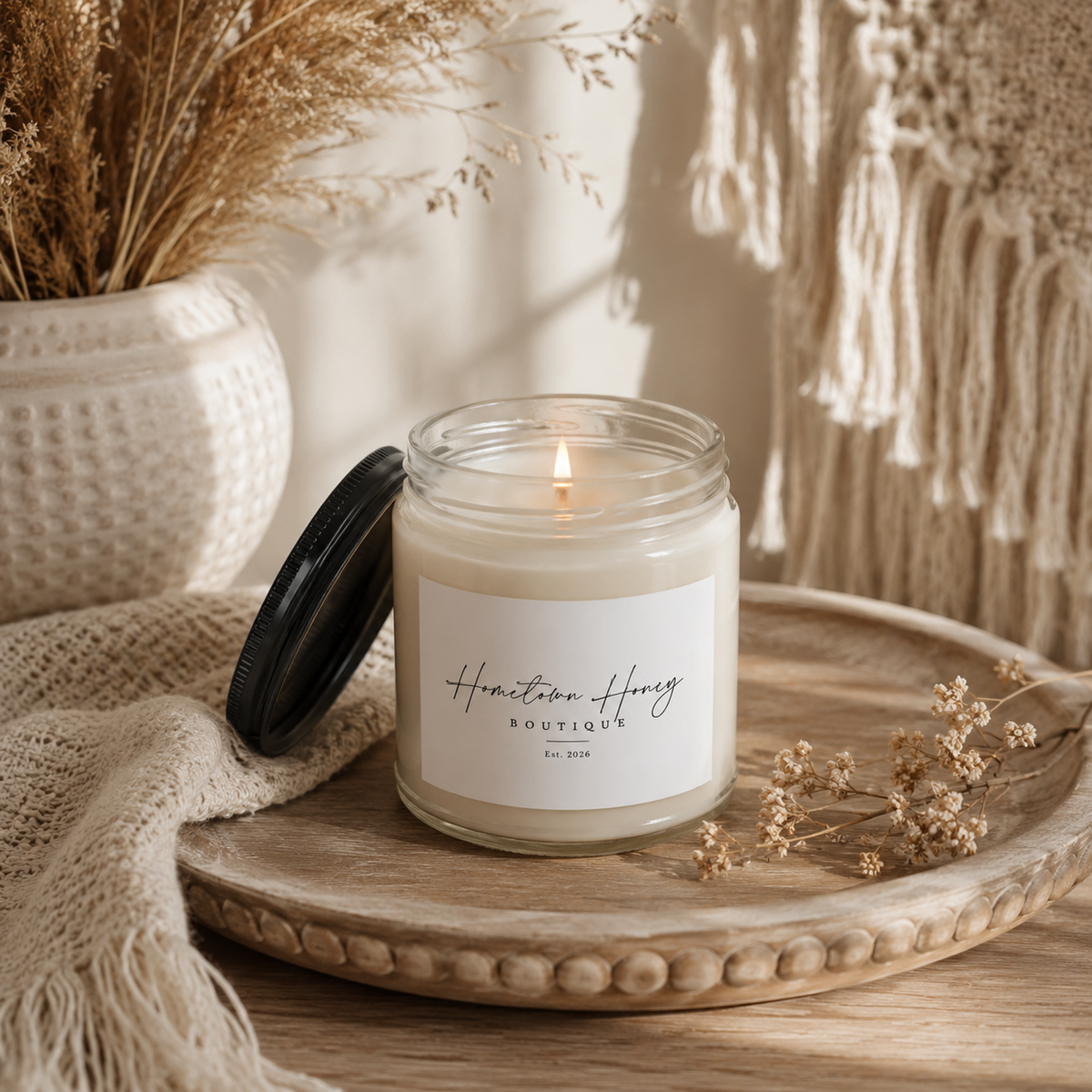 Hometown Honey Scented Soy Candle