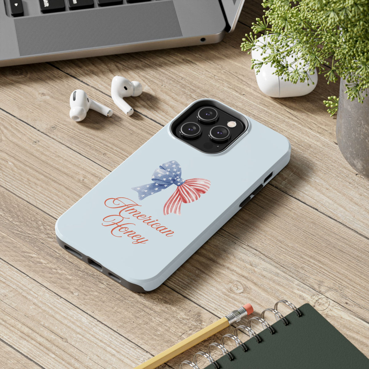 Phone Case — "American Honey" Patriotic Bow Tough Protective Case
