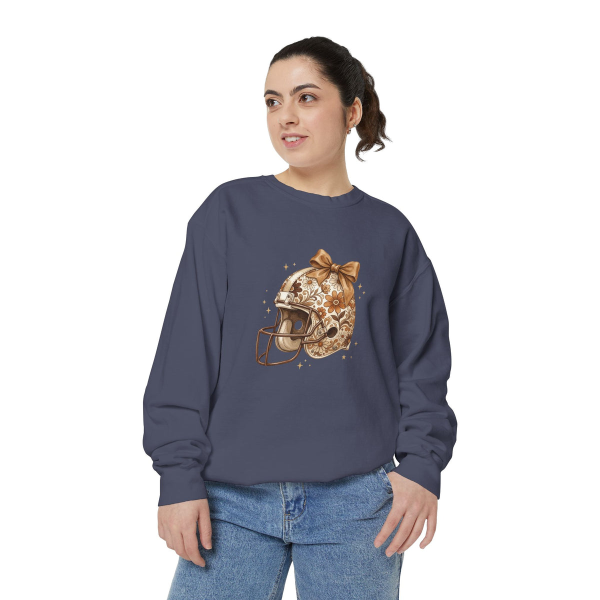 Vintage Floral Football Helmet Crewneck