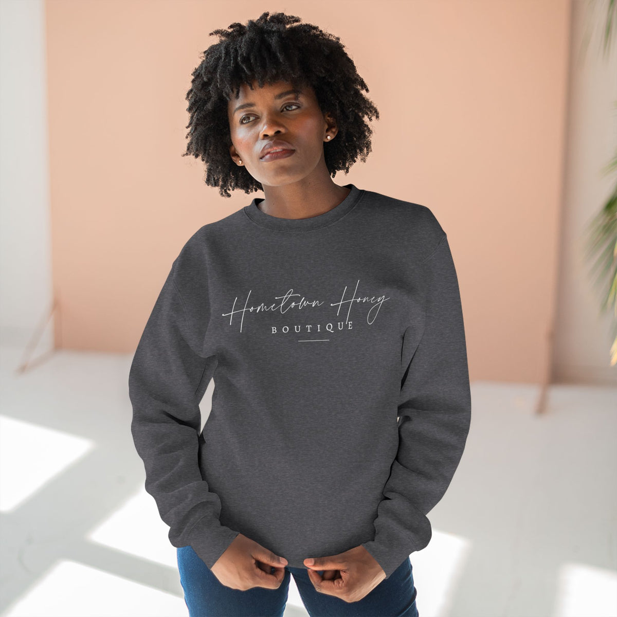 Hometown Honey Crewneck - Lane Seven brand