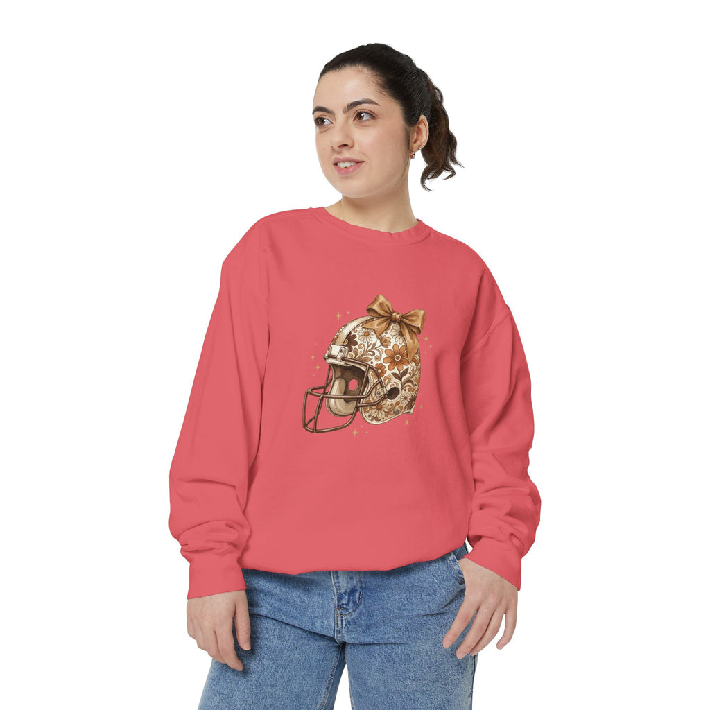 Vintage Floral Football Helmet Crewneck