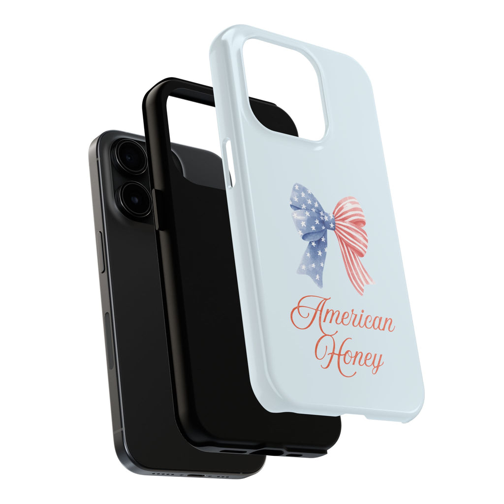 Phone Case — "American Honey" Patriotic Bow Tough Protective Case