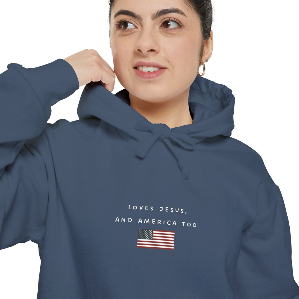 Loves Jesus and America Too Hoodie