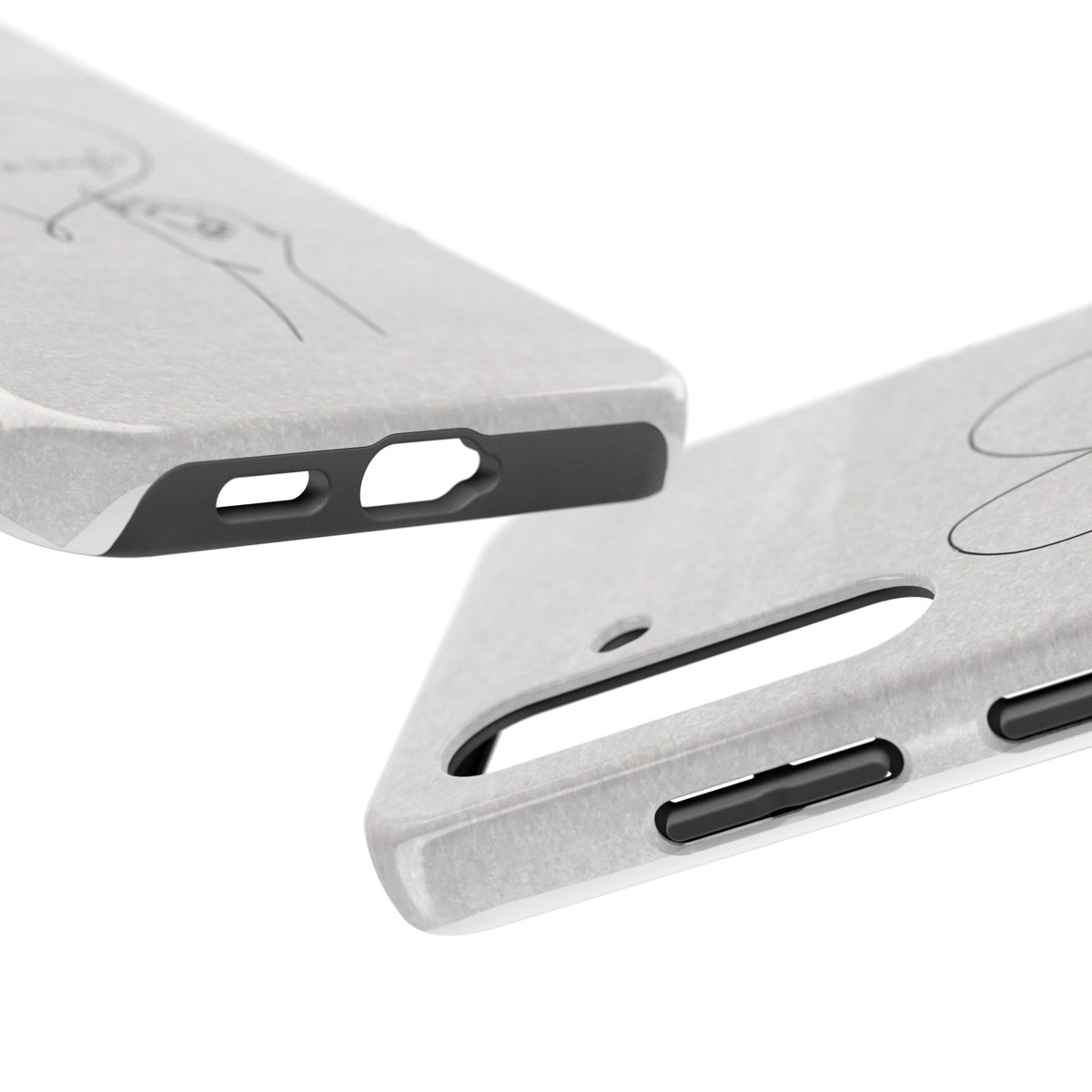 Tough Phone Case — Minimal Line Art Heart with "You Are Enough" Inspirational Design