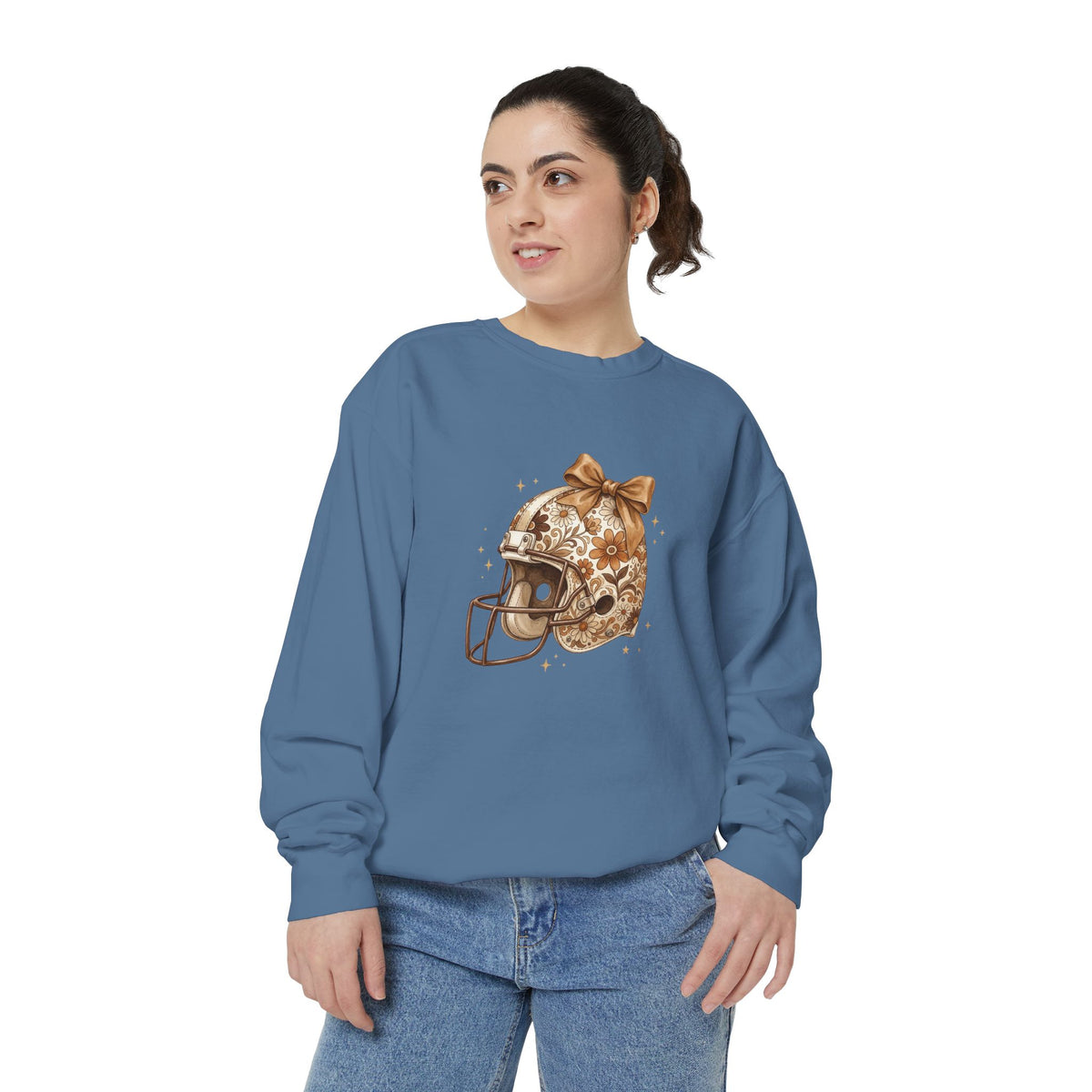 Vintage Floral Football Helmet Crewneck