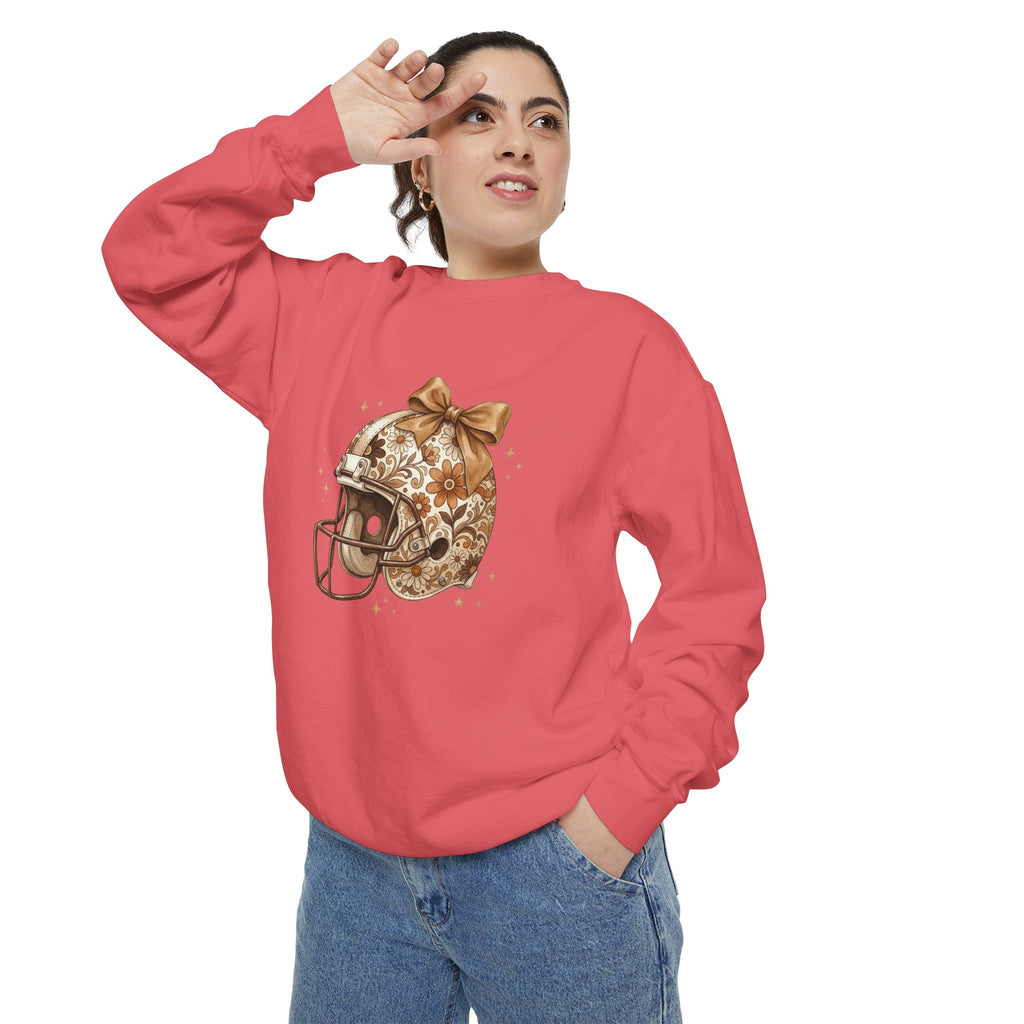 Vintage Floral Football Helmet Crewneck
