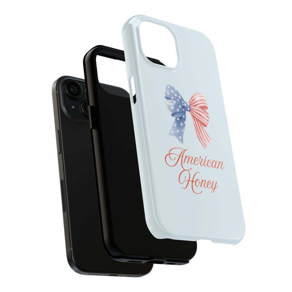Phone Case — "American Honey" Patriotic Bow Tough Protective Case