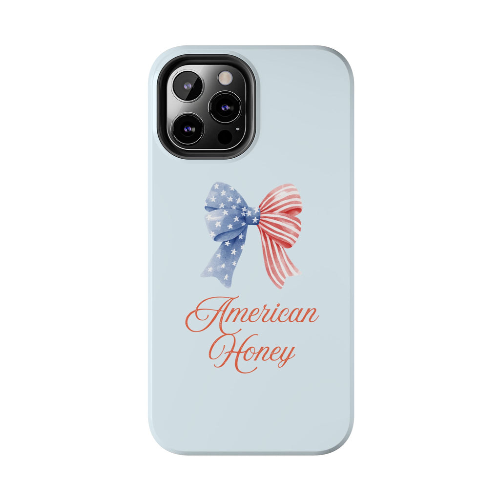 Phone Case — "American Honey" Patriotic Bow Tough Protective Case