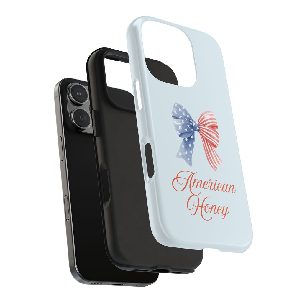 Phone Case — "American Honey" Patriotic Bow Tough Protective Case