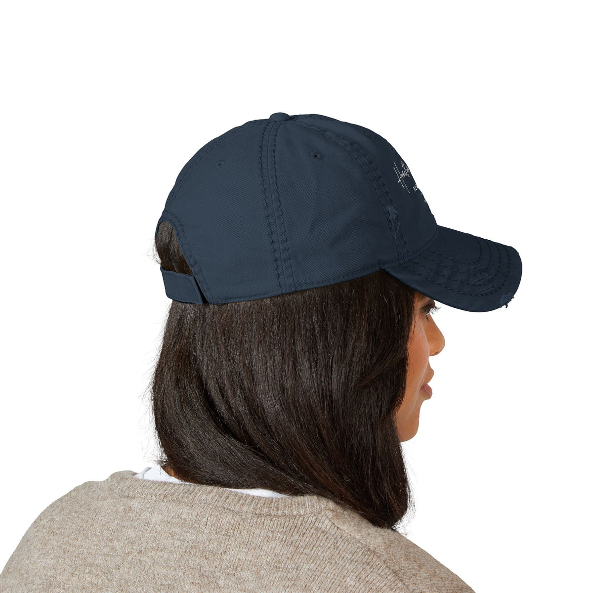 Embroidered Hometown Honey distressed hat