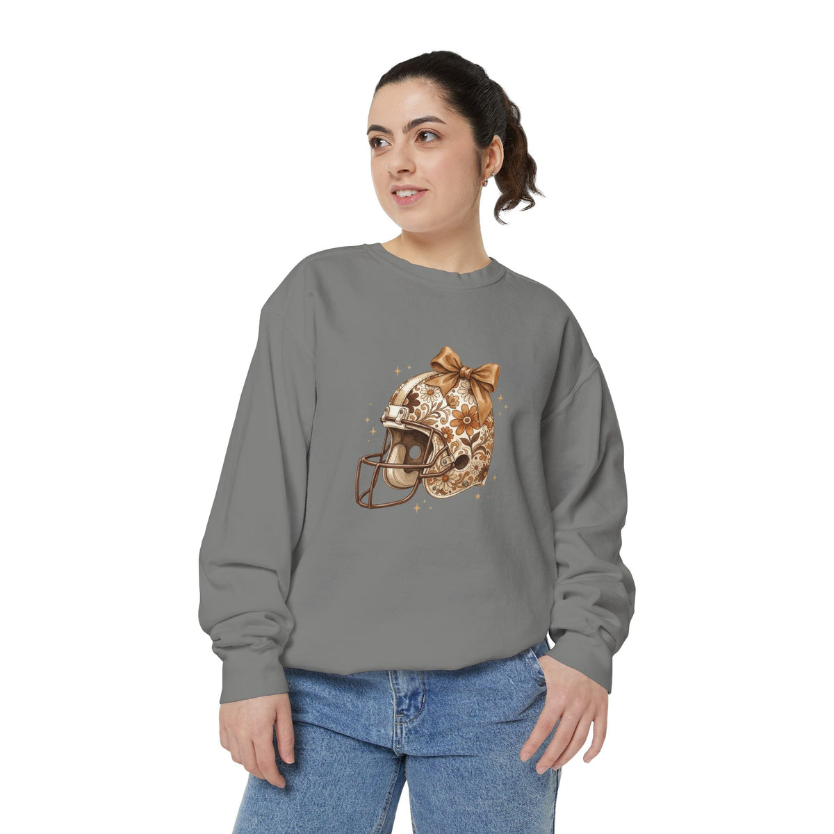 Vintage Floral Football Helmet Crewneck